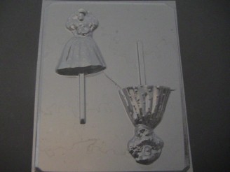 216sp Babsie Doll in Wedding Dress Chocolate or Hard Candy Lollipop Mold